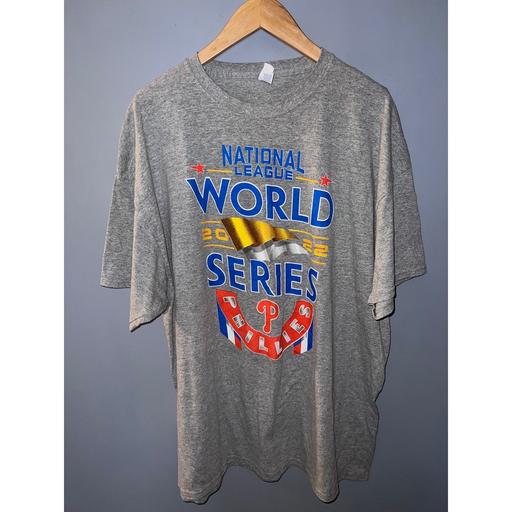 Philadelphia Phillies 2022 World Series NL Champs Roster T-Shirt 2XL Jerzees